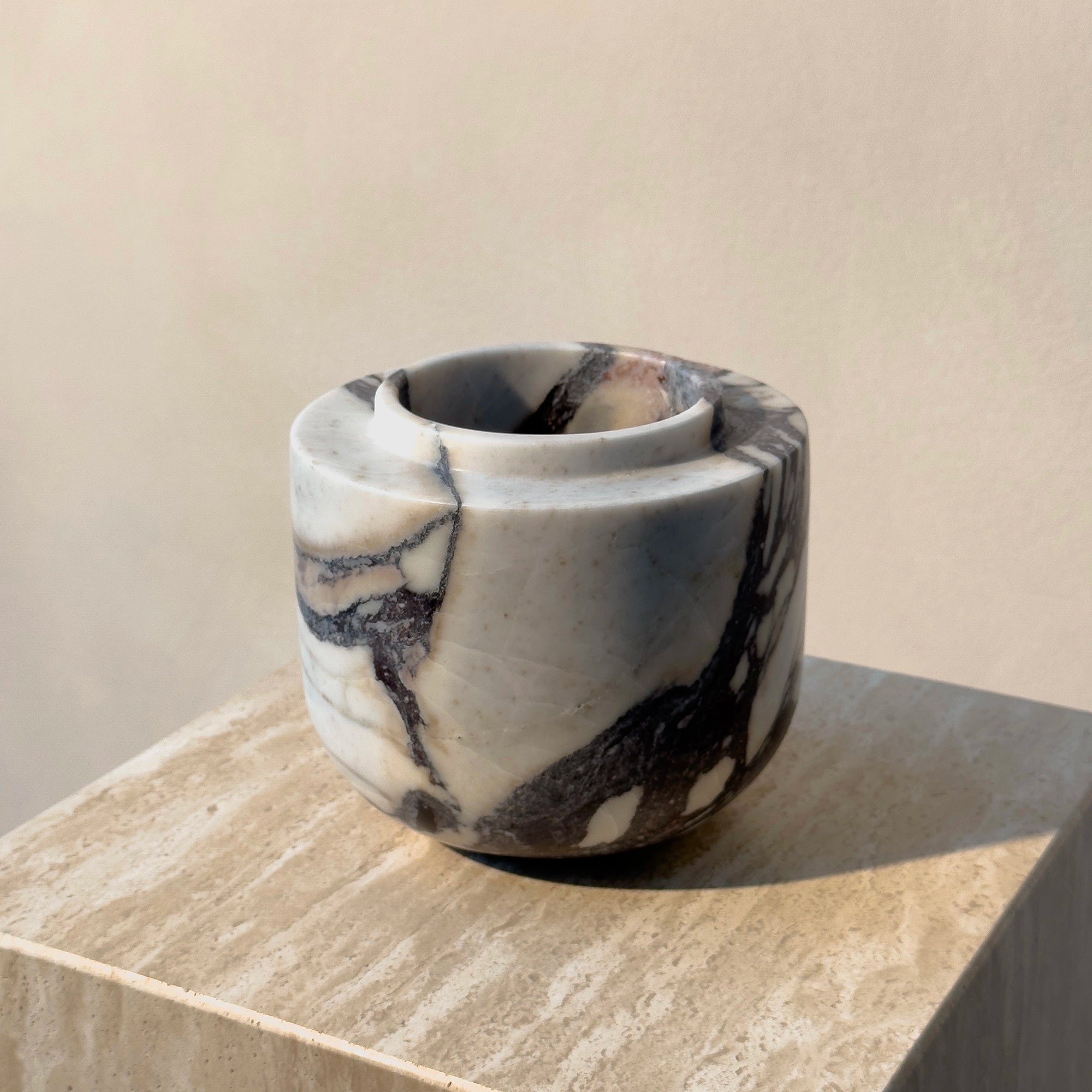 cupola vase - viola calacatta marble - imperfect perfection