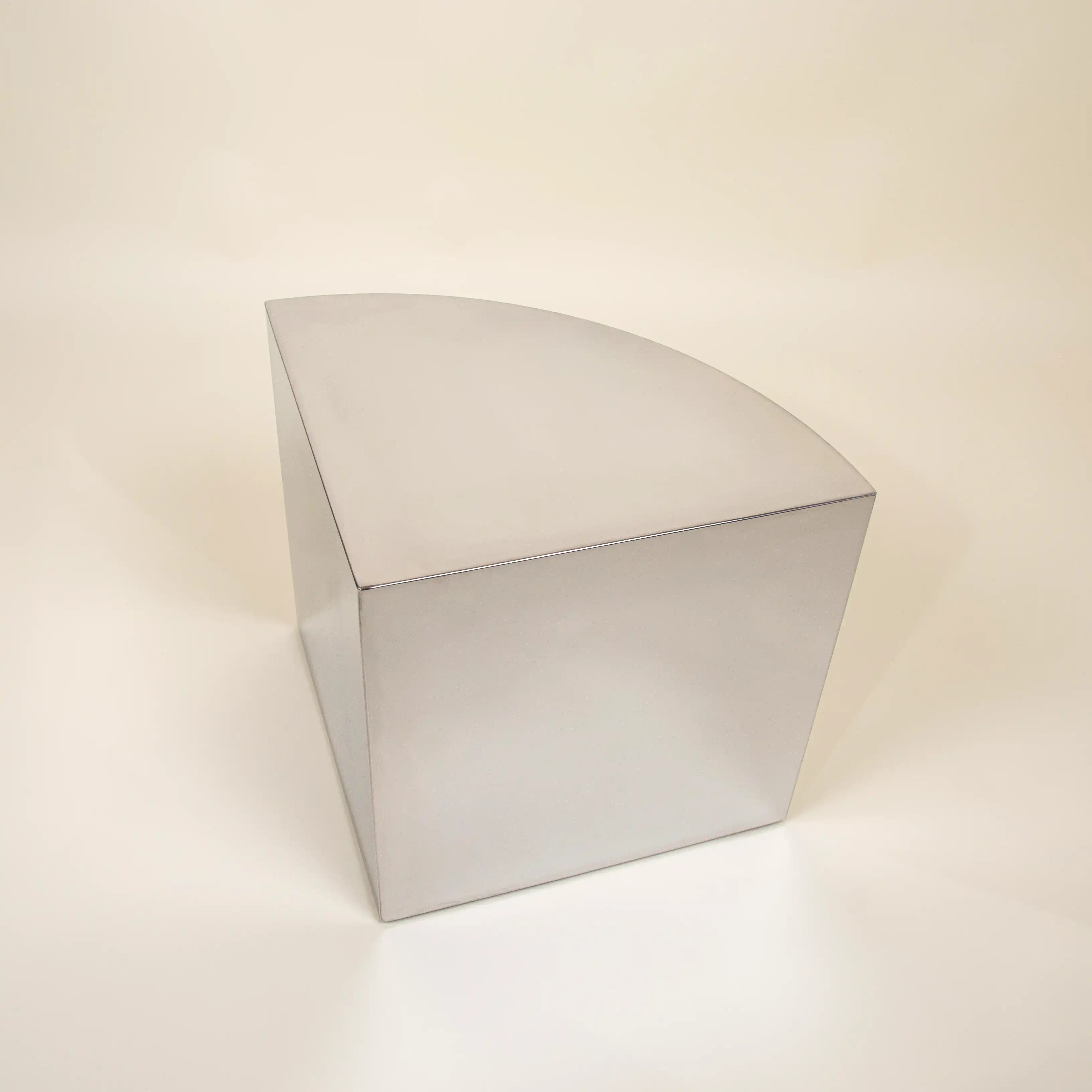 illusio - stainless steel side table