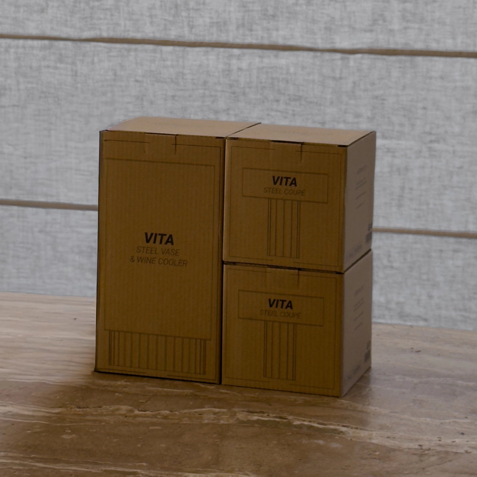 vita steel weinkühler & coupé - celebration set