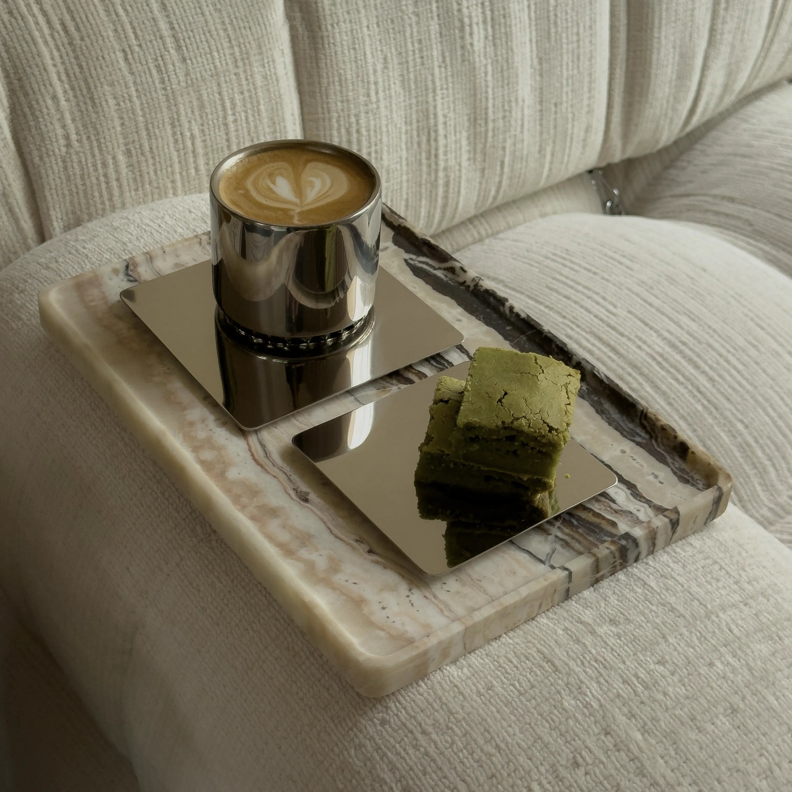 vita steel cups & saucer - minima ritual set