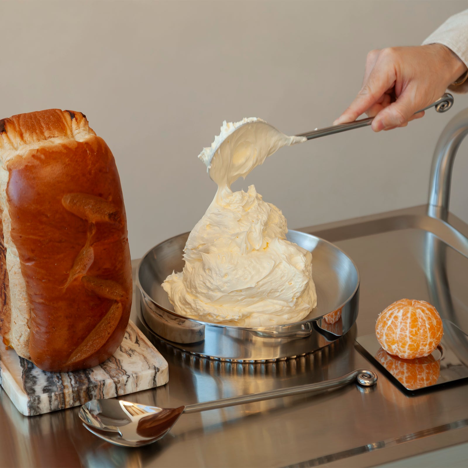 cyclus cutlery salad & serving set - stainless steel