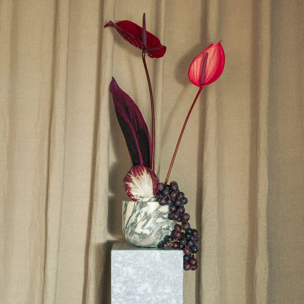 cupola vase - viola calacatta marmor