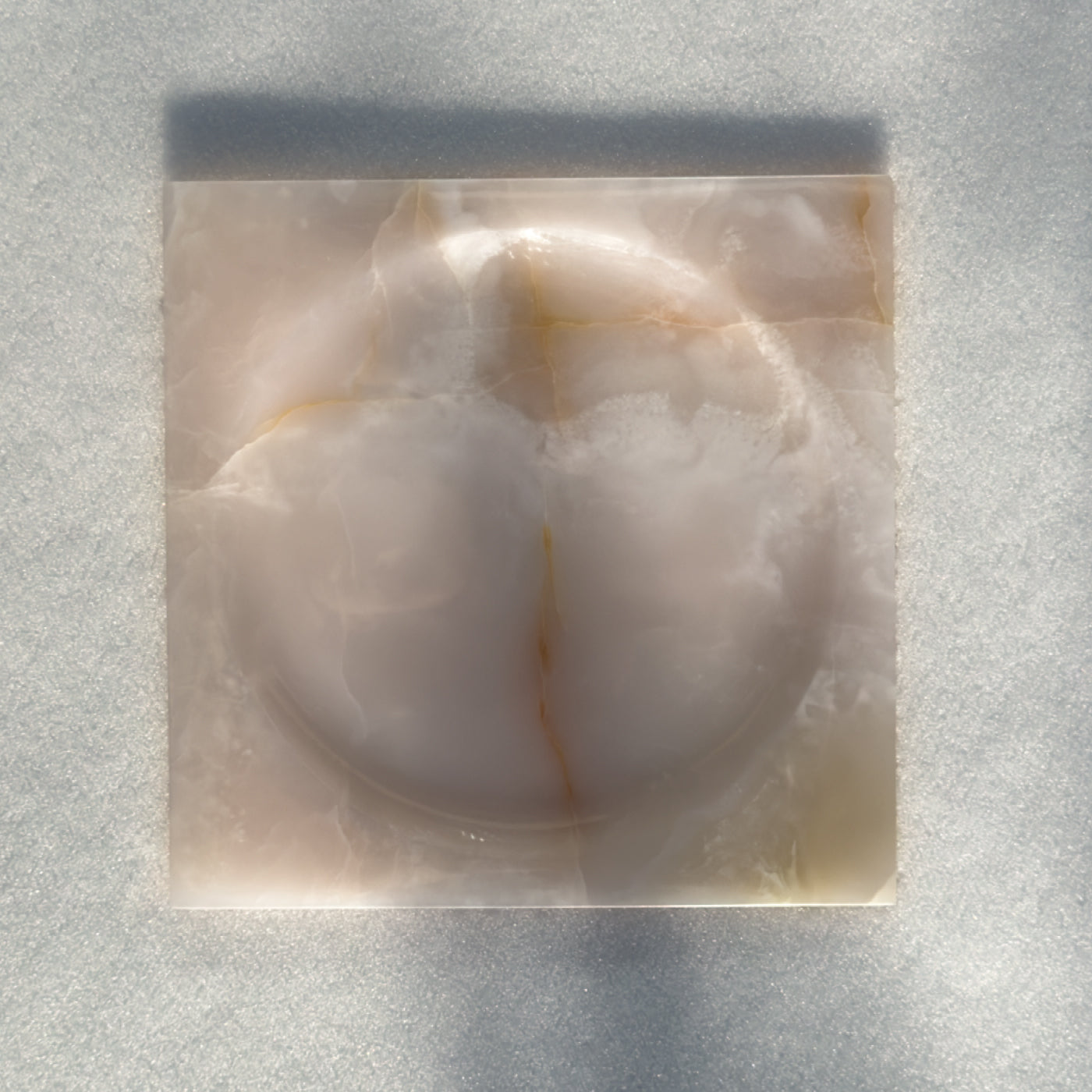 atrium center piece - weißer onyx