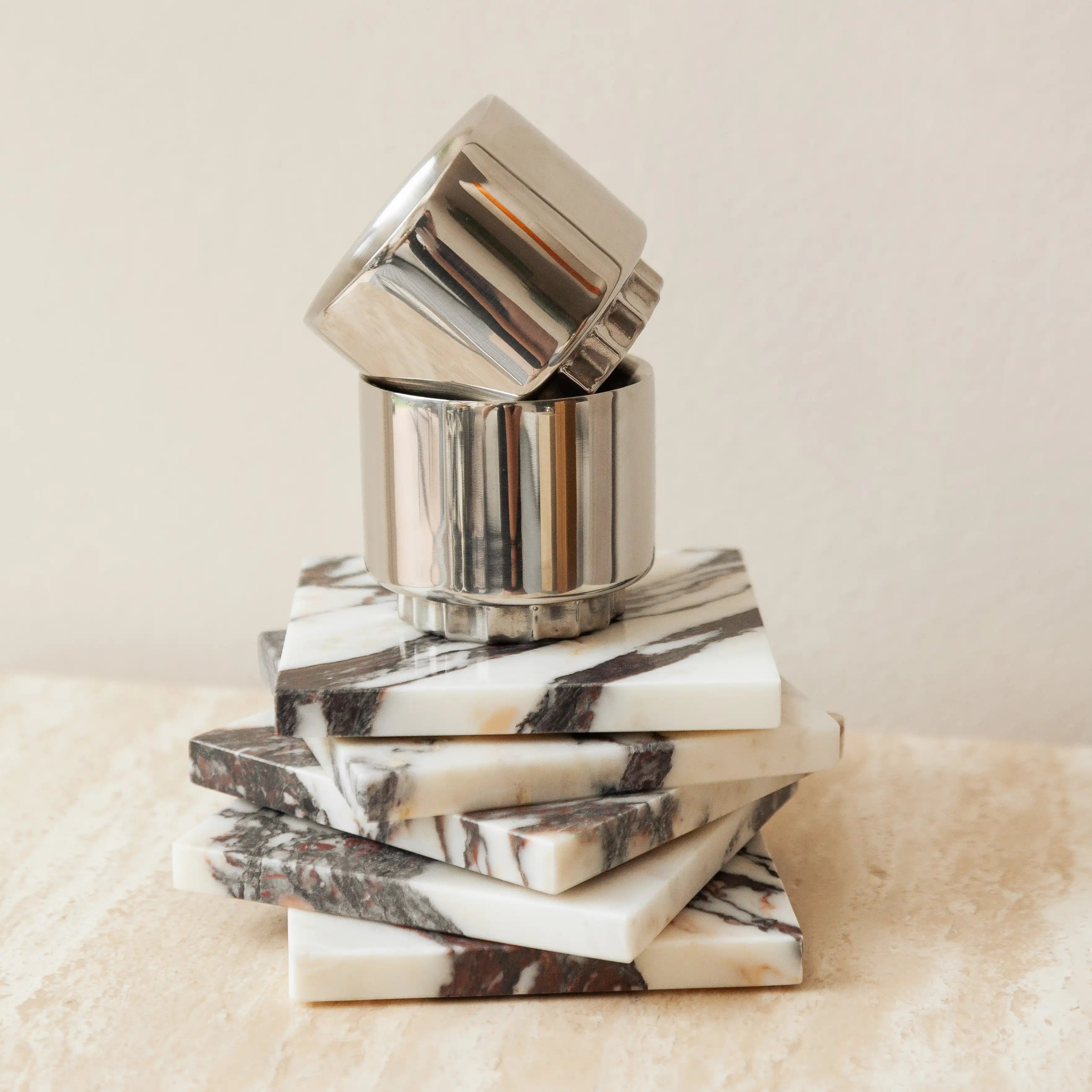 custos coaster - viola calacatta marble - imperfect perfections