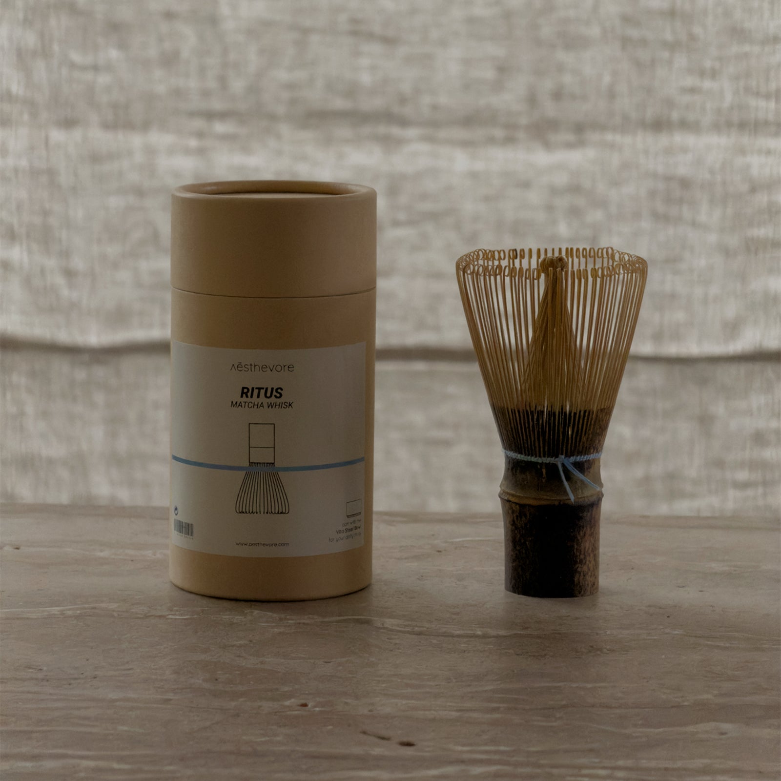 ritus matcha ritual set – whisk & spoon – blue