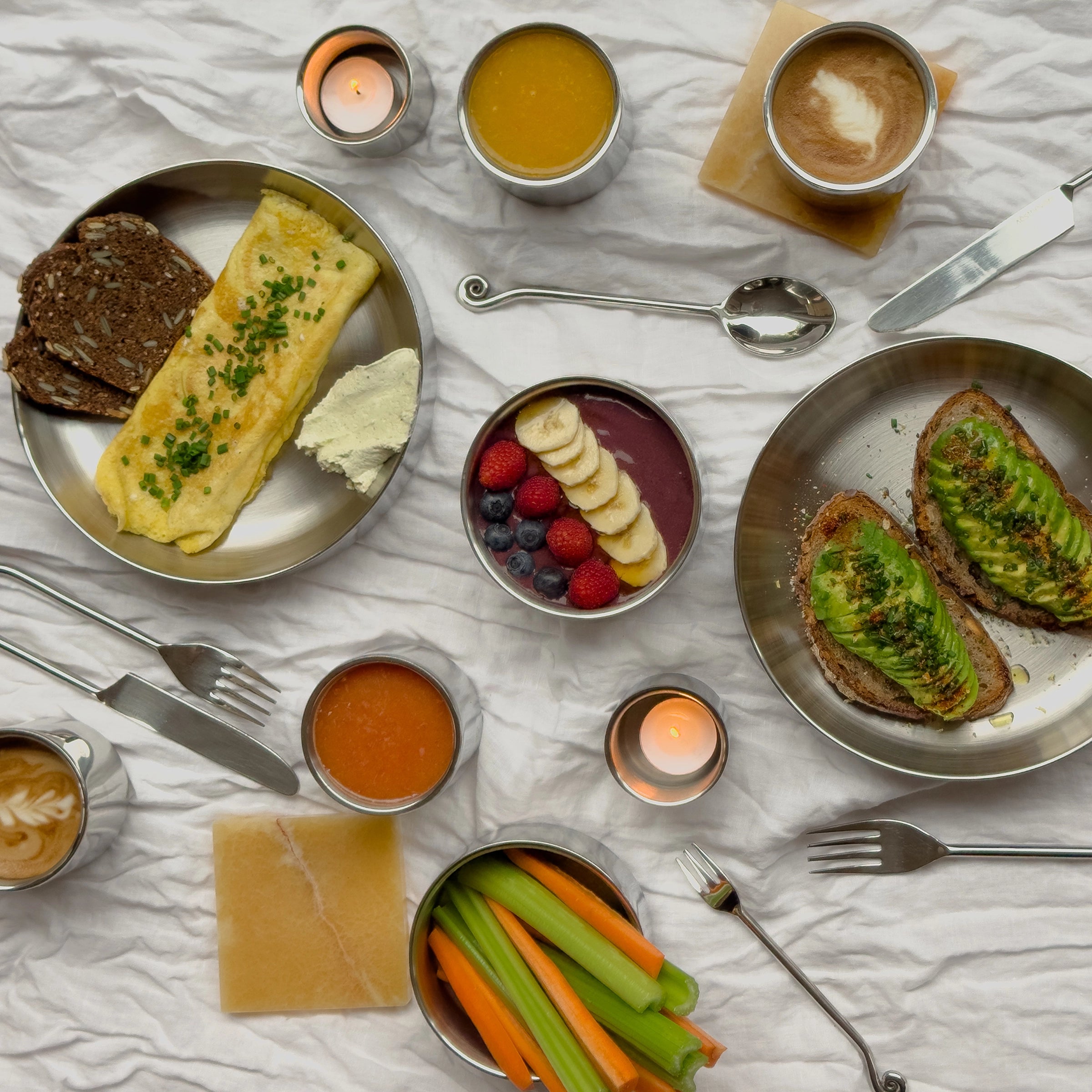 vita - edelstahl teller