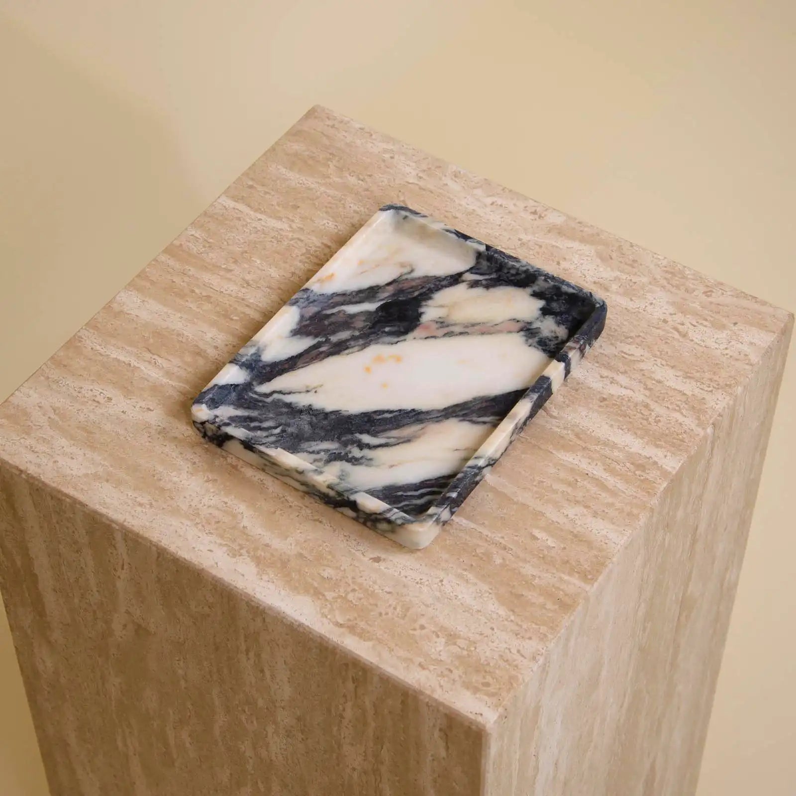 initium tray small - viola calacatta marble