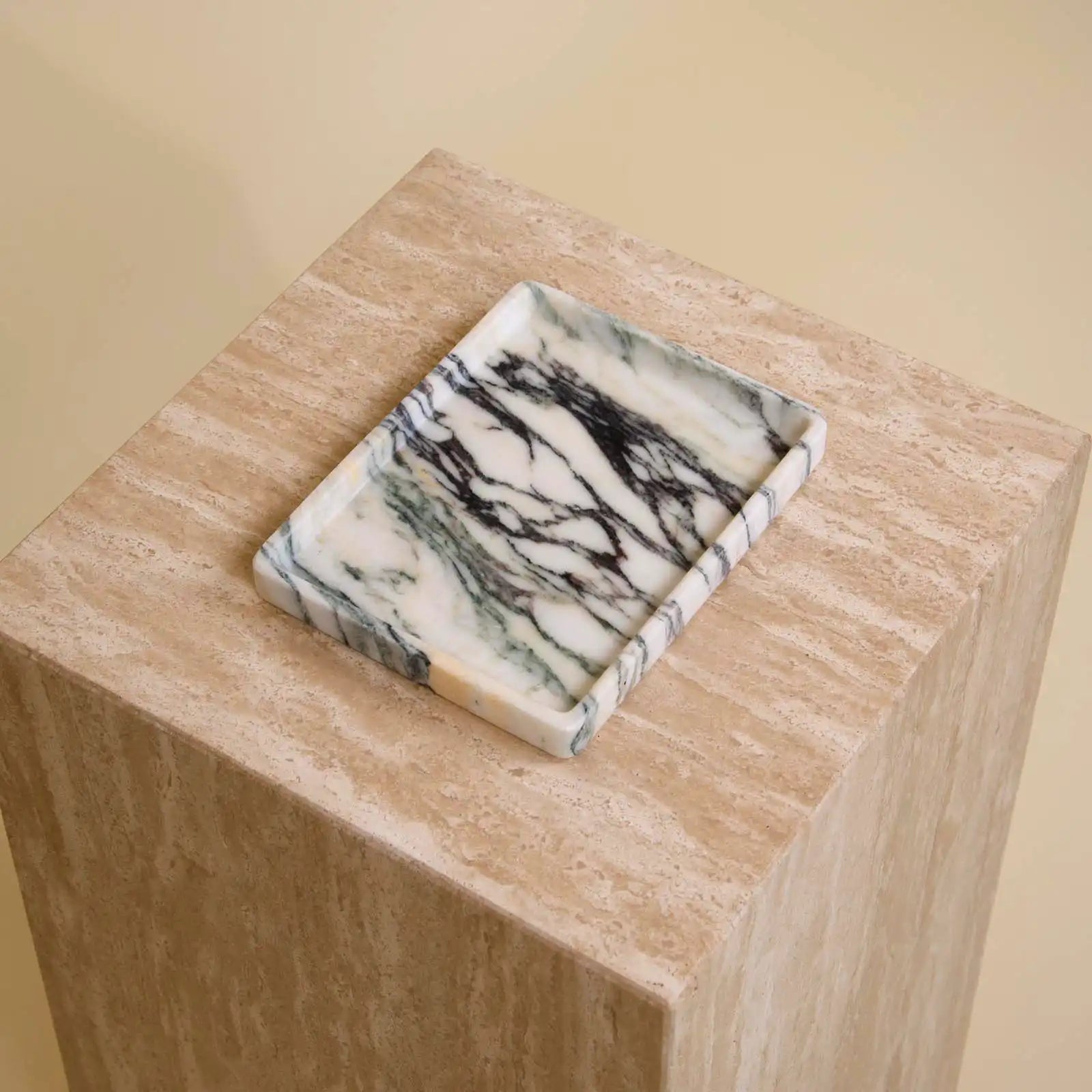 initium tray small - viola calacatta marble