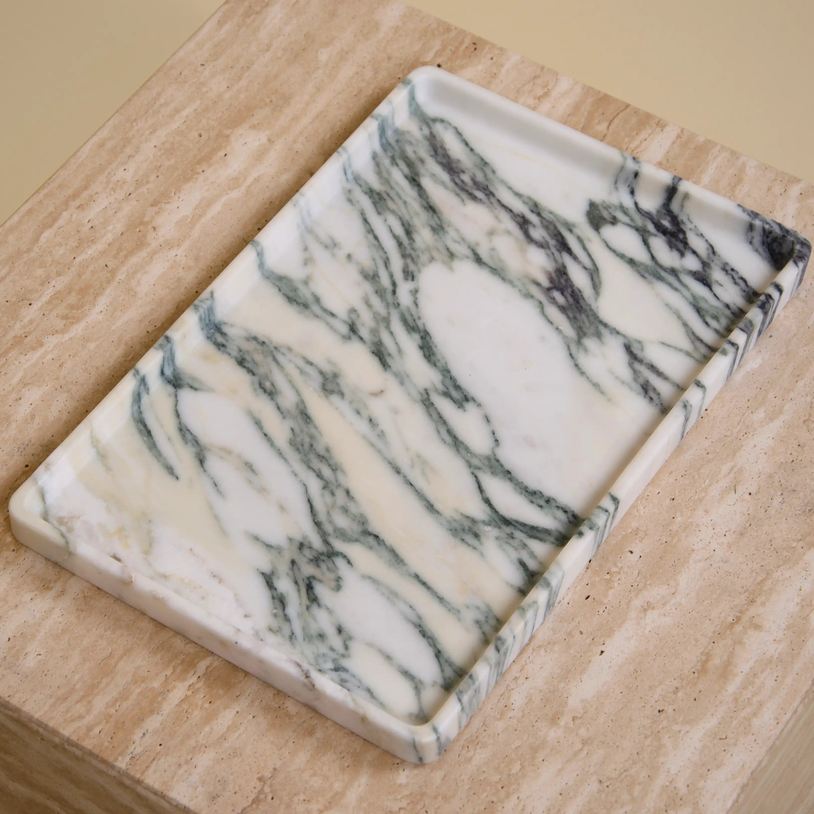 initium tray large - viola calacatta marble