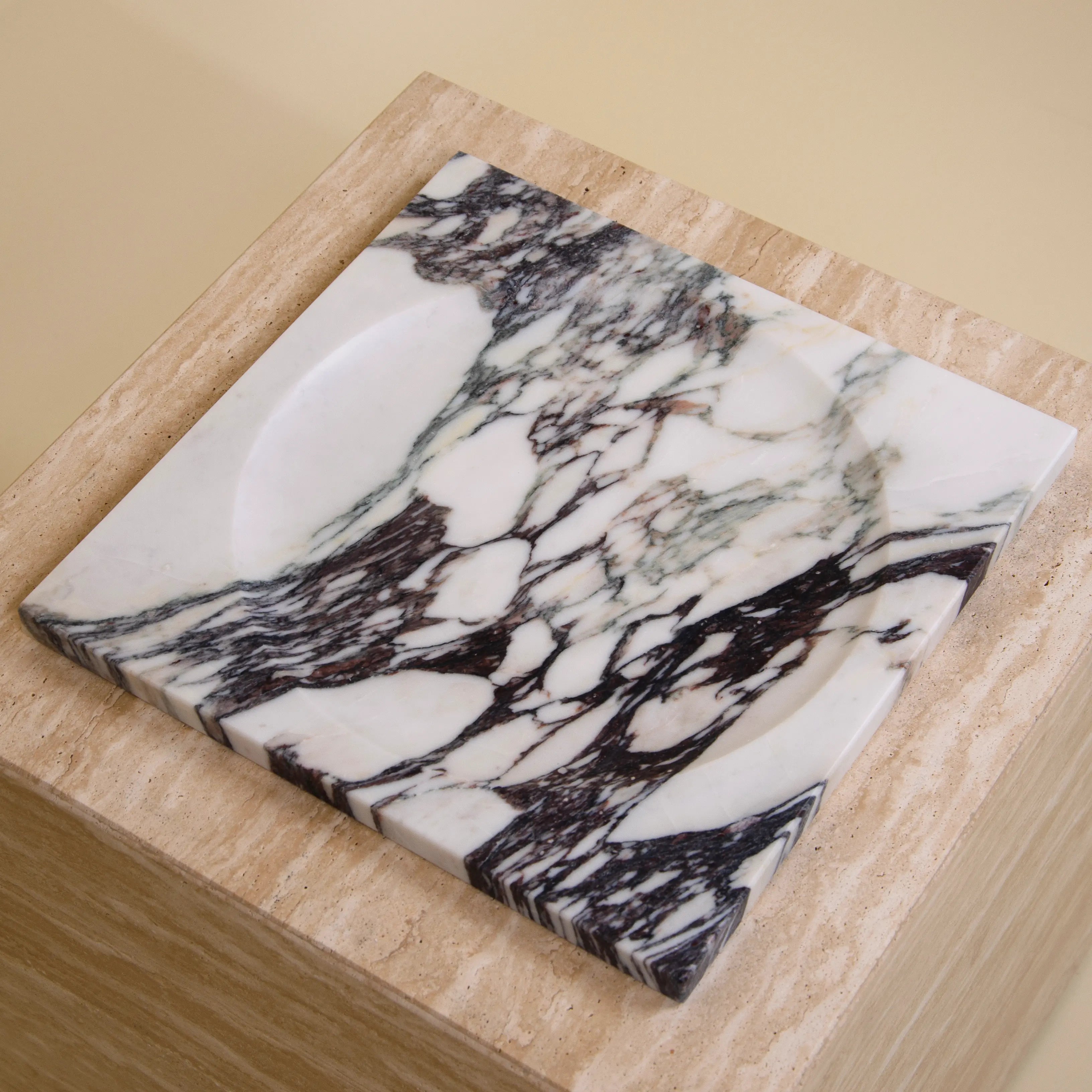 atrium center piece - viola calacatta marble