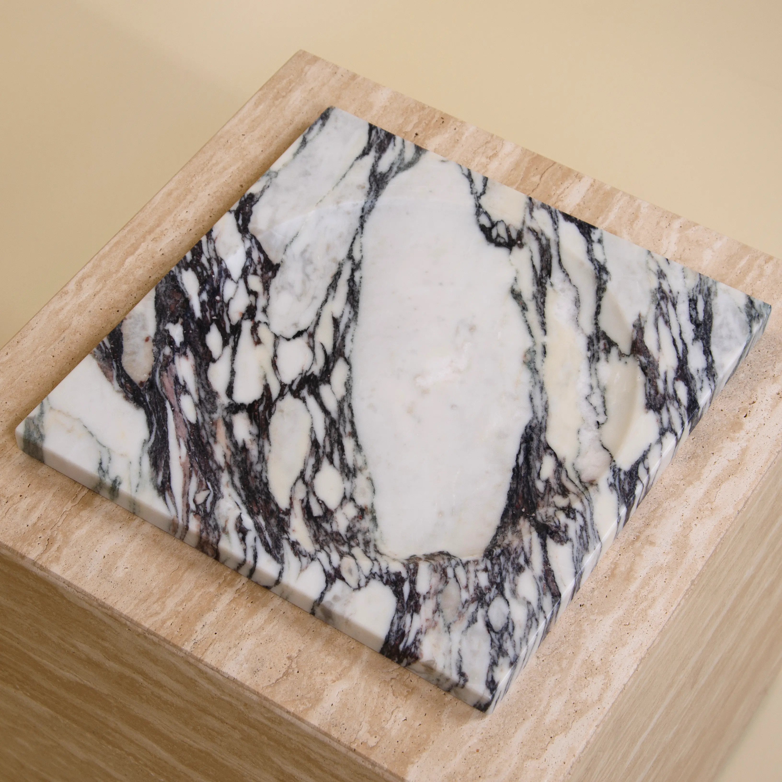 atrium center piece - viola calacatta marble