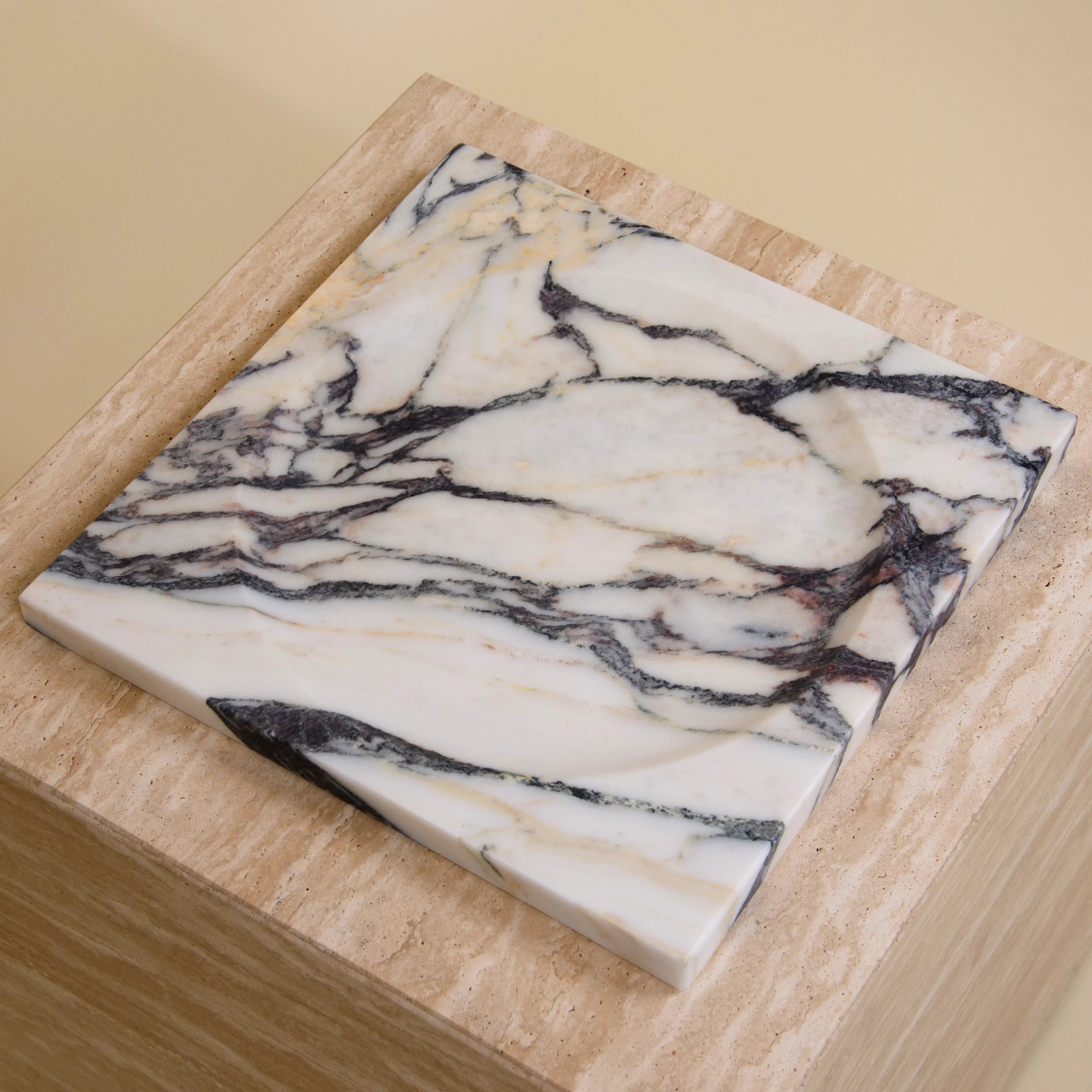 atrium center piece - viola calacatta marble