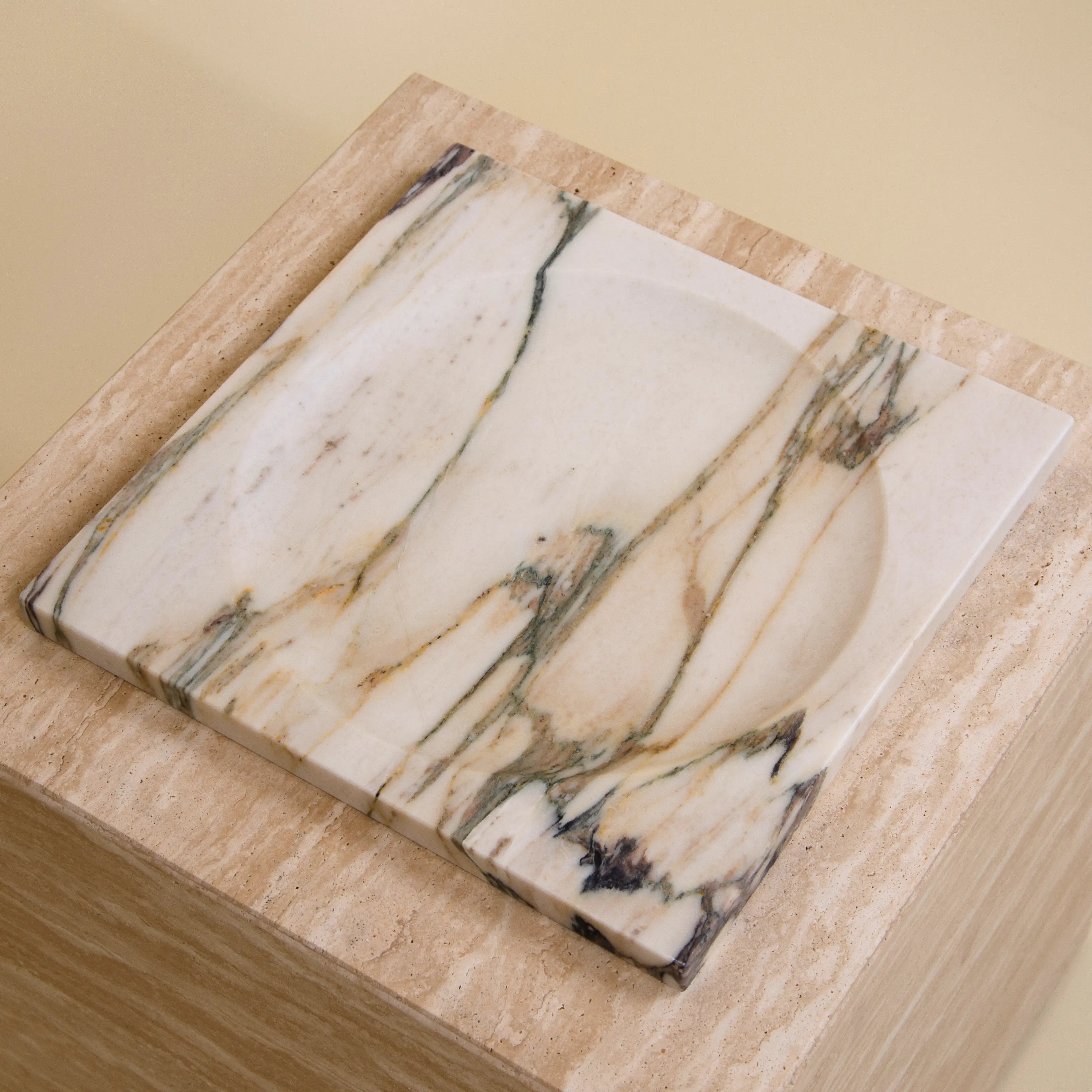 atrium center piece - viola calacatta marble