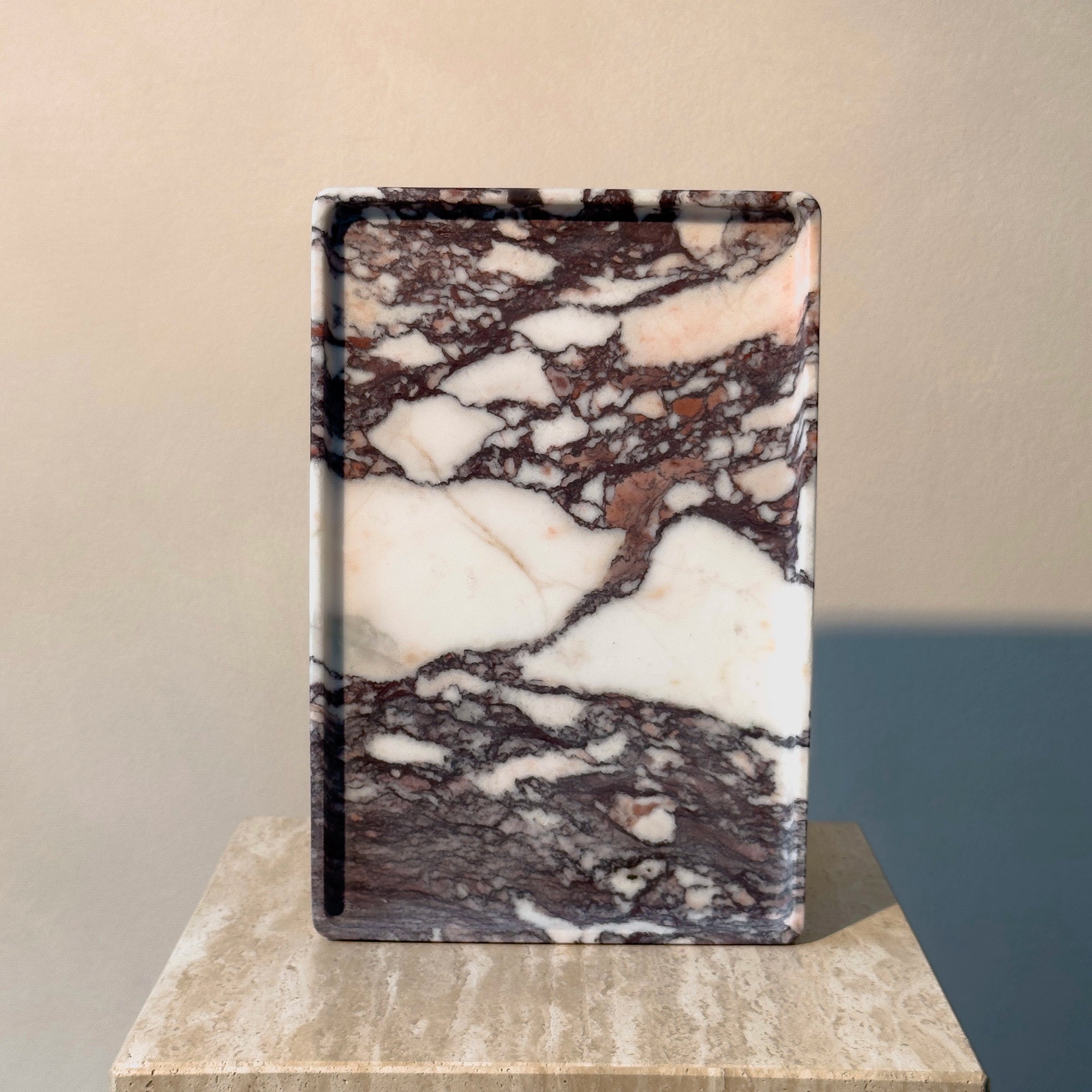 initium tray large - viola calacatta marble