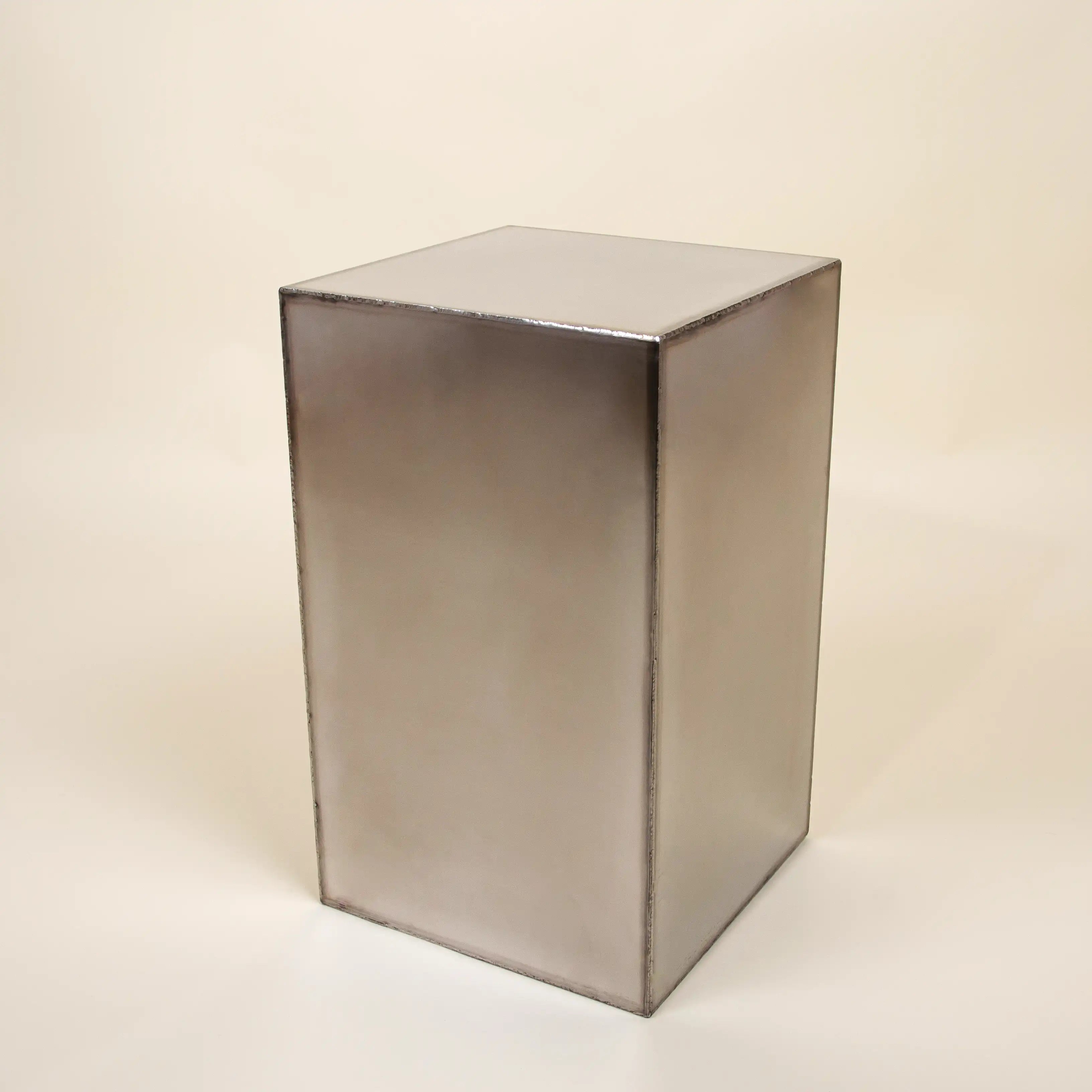 metropolis - stainless steel side table plinth