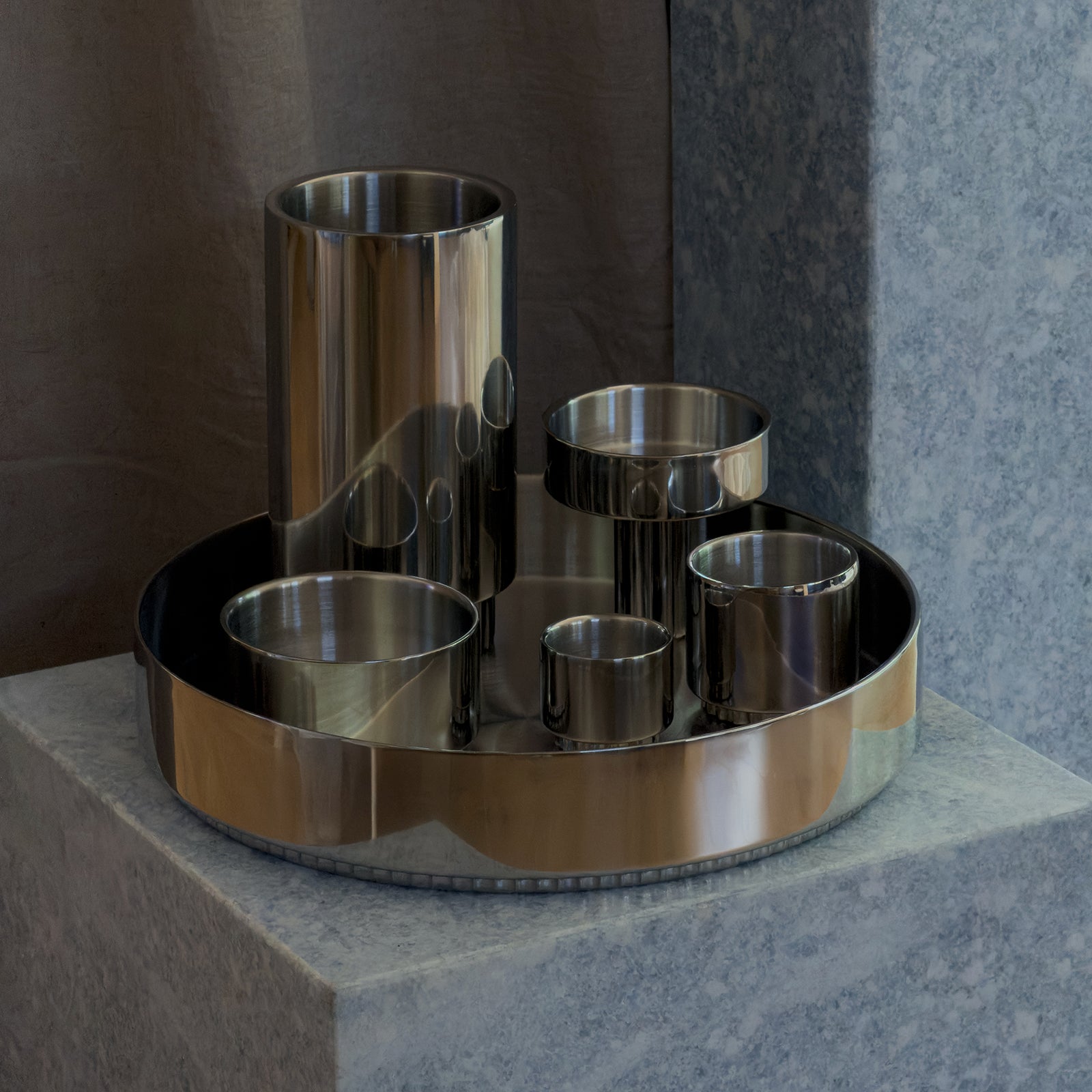 vita - edelstahl vase & weinkühler