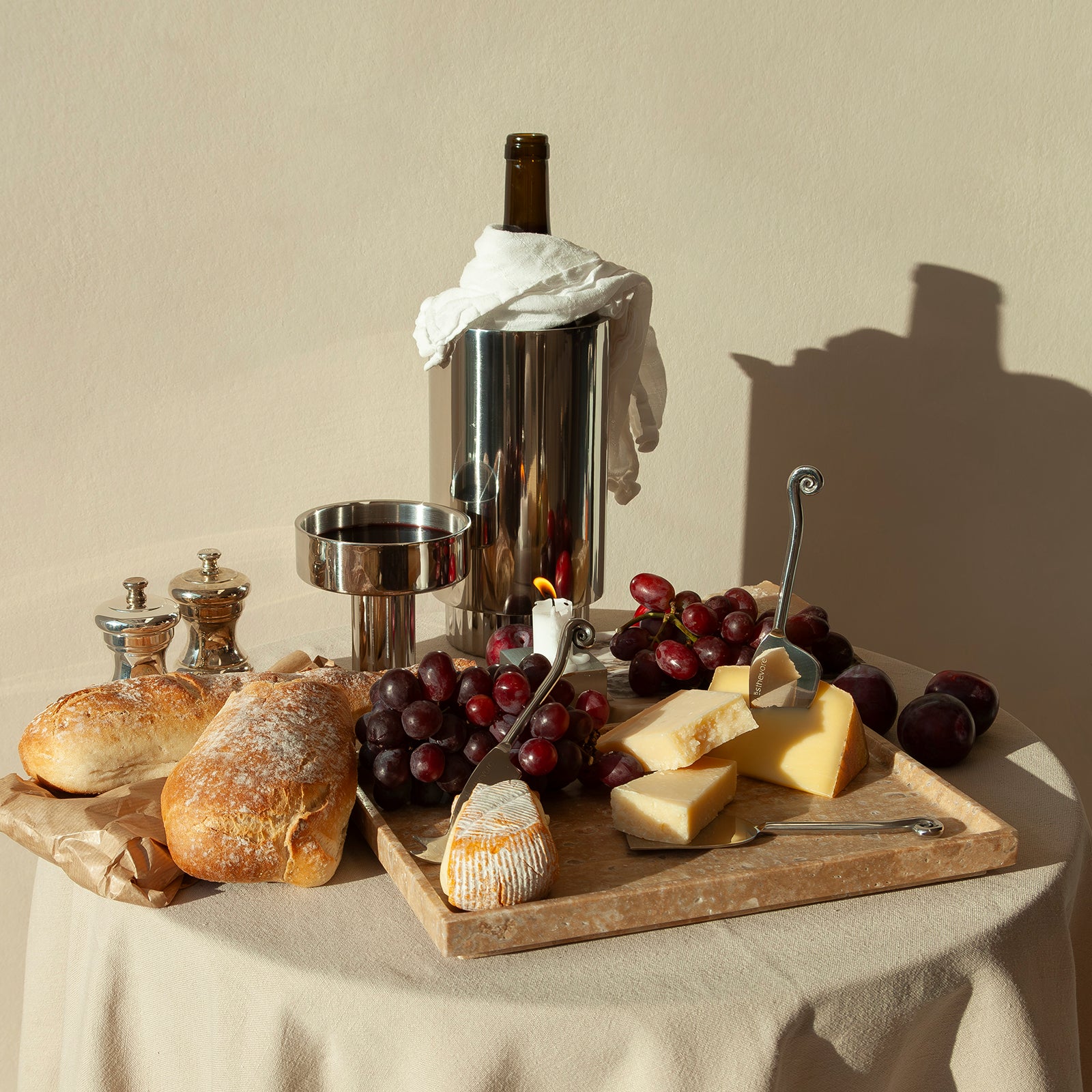 vita - edelstahl vase & weinkühler