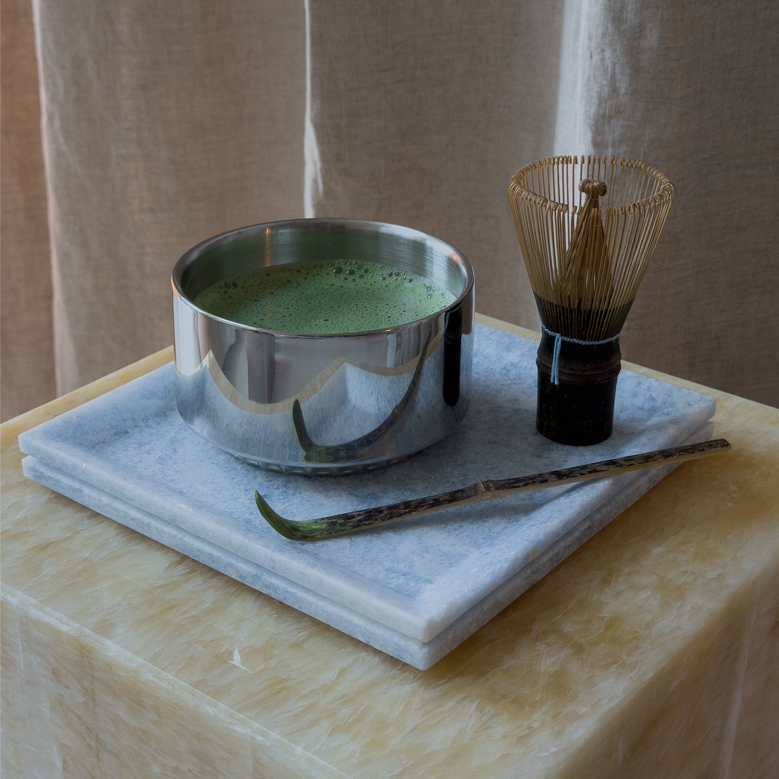 gloria matcha ritual set - blue marble
