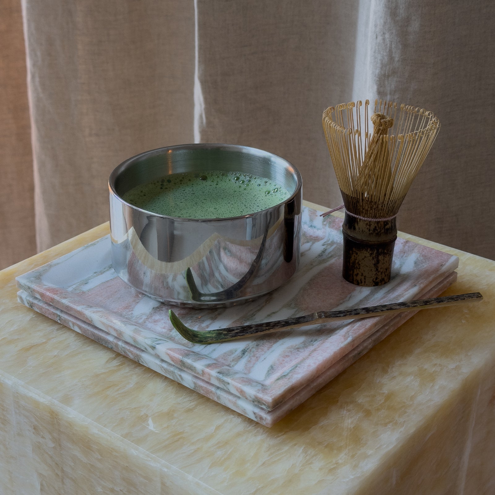gloria matcha ritual set - rose marble