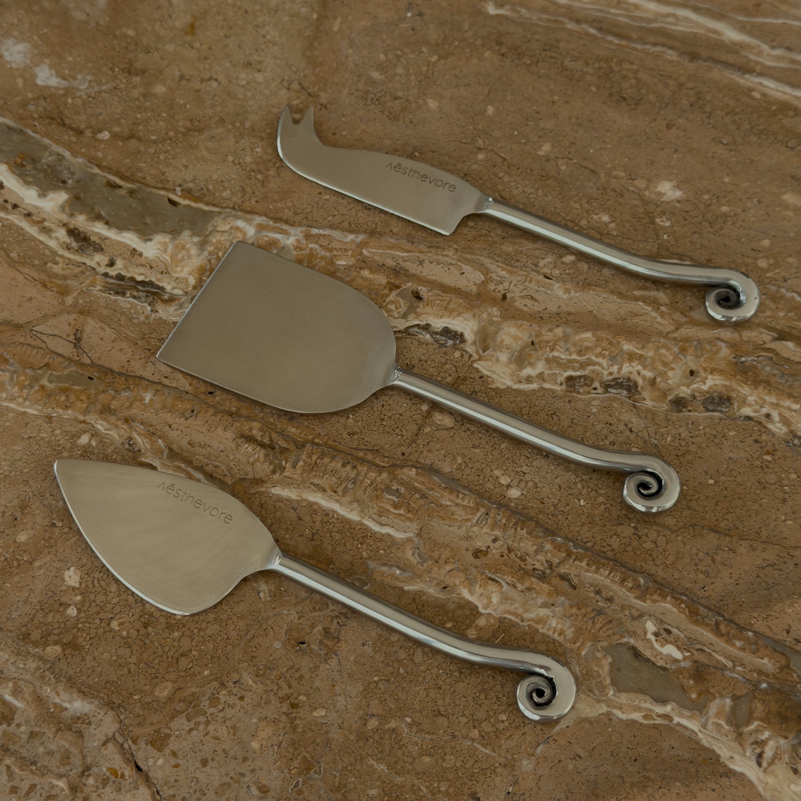 cyclus käsemesser besteckset - edelstahl