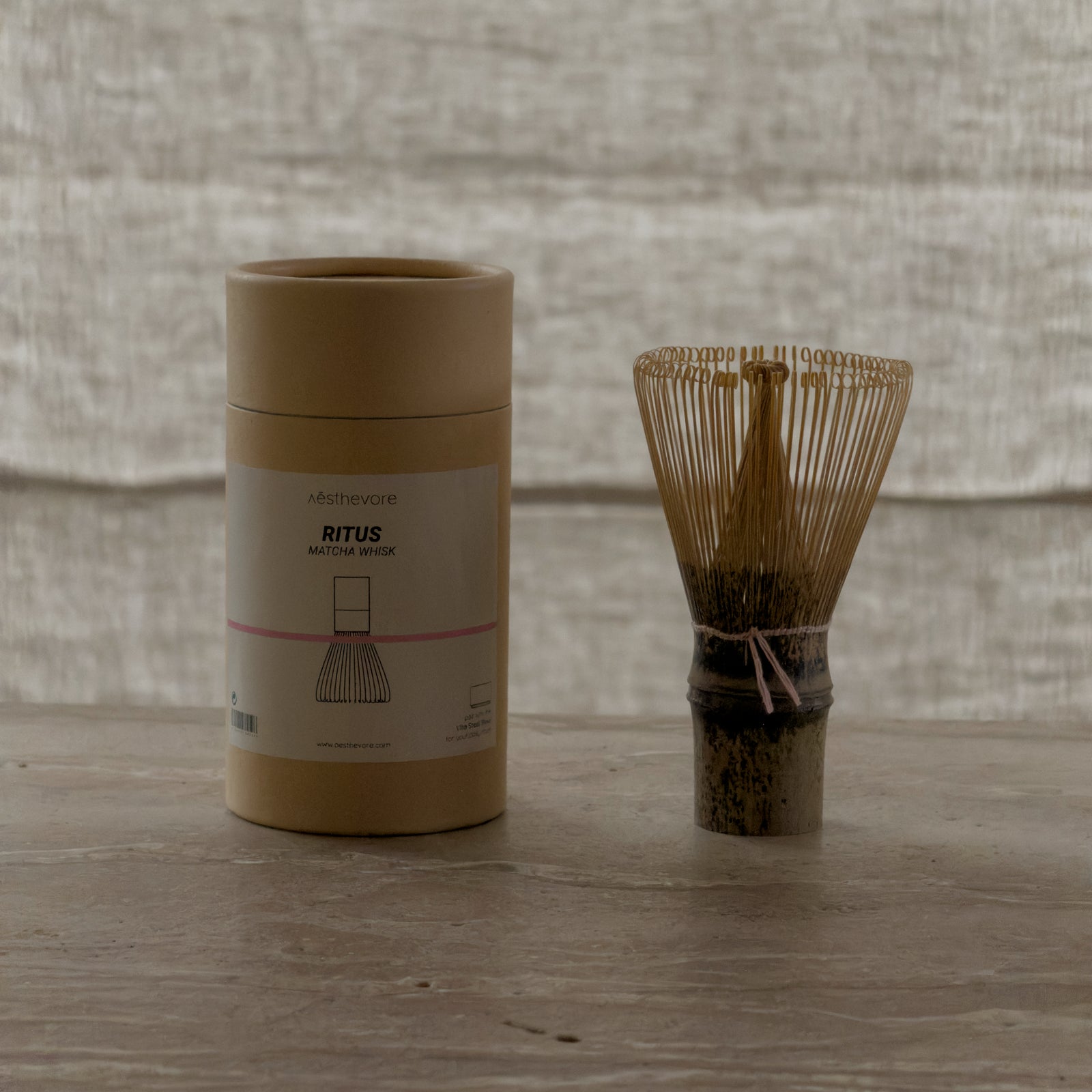 ritus matcha ritual set – whisk & spoon – rose