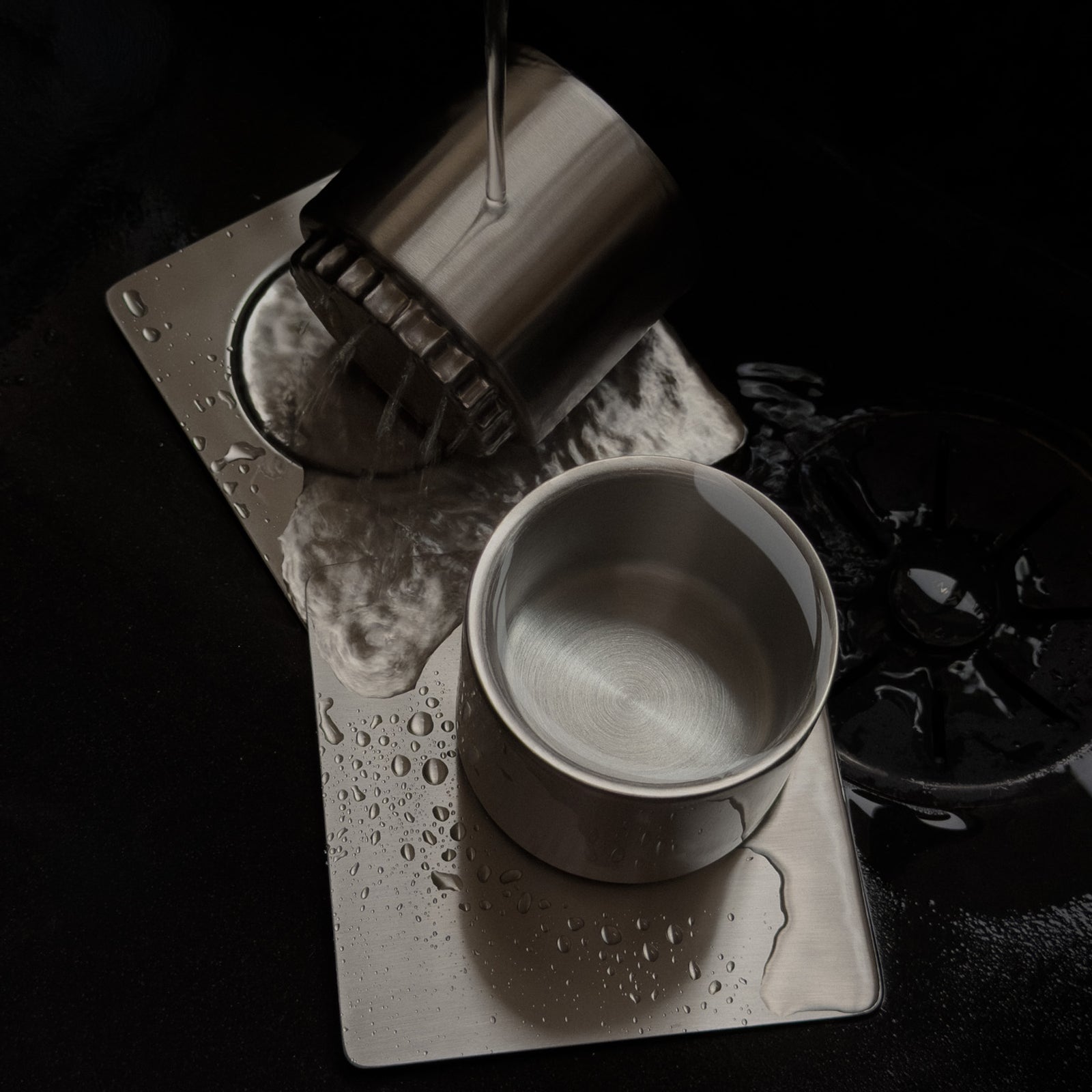 vita steel cups & saucer - magna ritual set